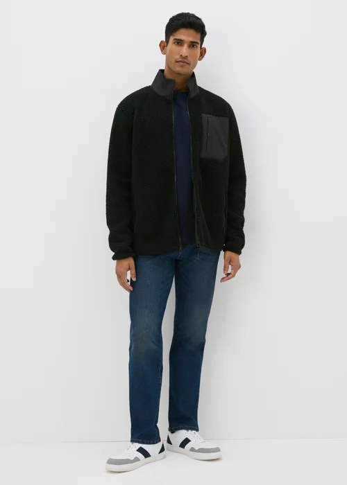 Navy Essential Crew Neck Long Sleeve T-Shirt - S Image 2
