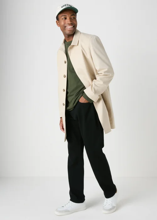 Khaki Essential Crew Neck Long Sleeve T-Shirt - S Image 3