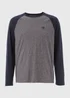 Navy Raglan Long Sleeve Top - S Image 4