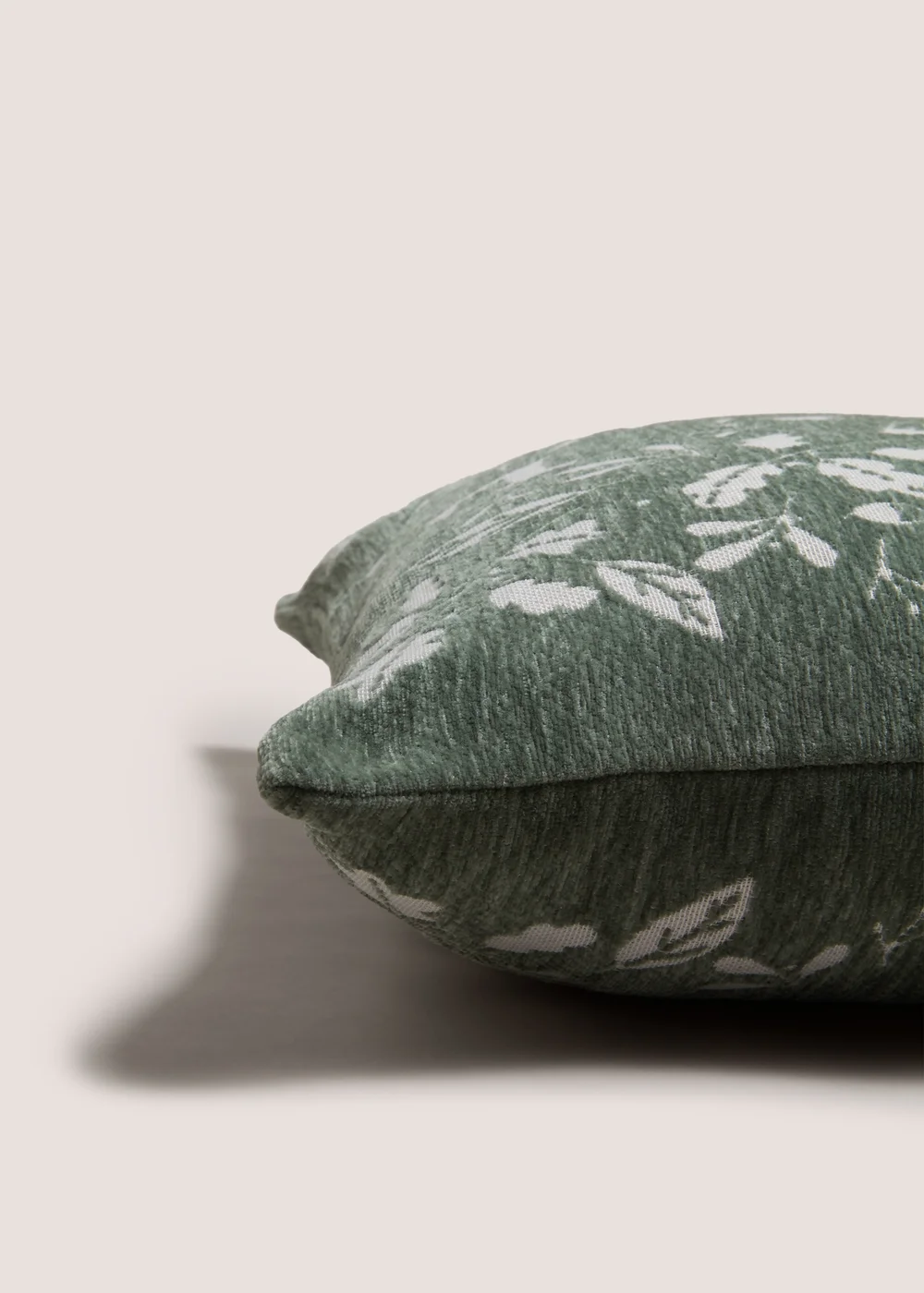 Green Stag Chenille Cushion Image 2