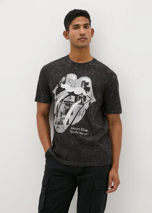 Rolling Stones Charcoal Washed T-Shirt - S Image 1