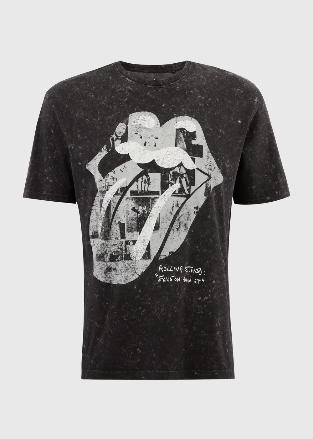 Rolling Stones Charcoal Washed T-Shirt - S Image 4