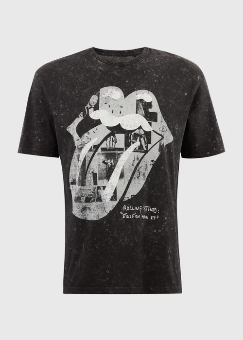 Rolling Stones Charcoal Washed T-Shirt - S Image 4