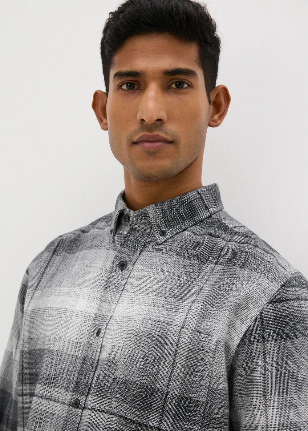 Grey Grindle Check Shirt - S Image 3