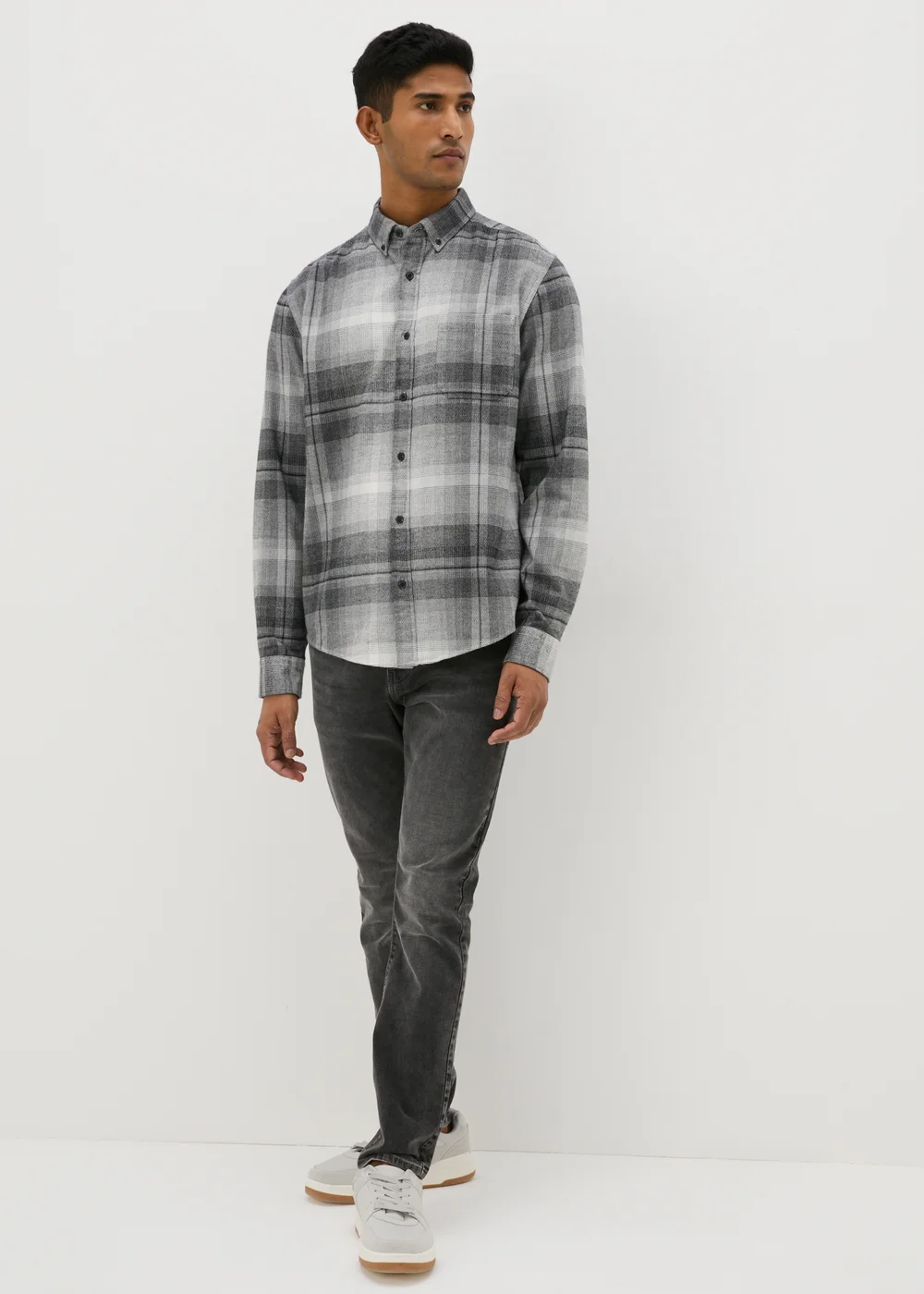 Grey Grindle Check Shirt - S Image 2