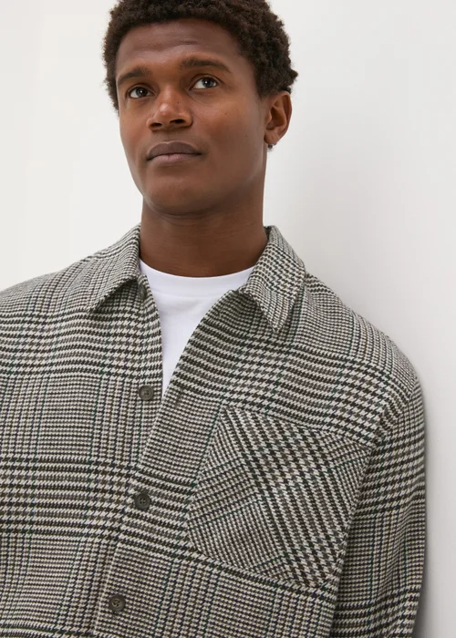 Grey Check Smart Shacket - S Image 3