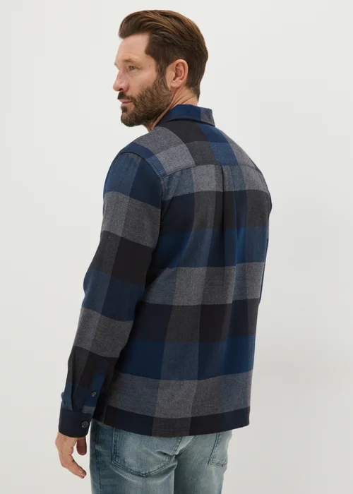 Navy Buffalo Check Shirt - S Image 3