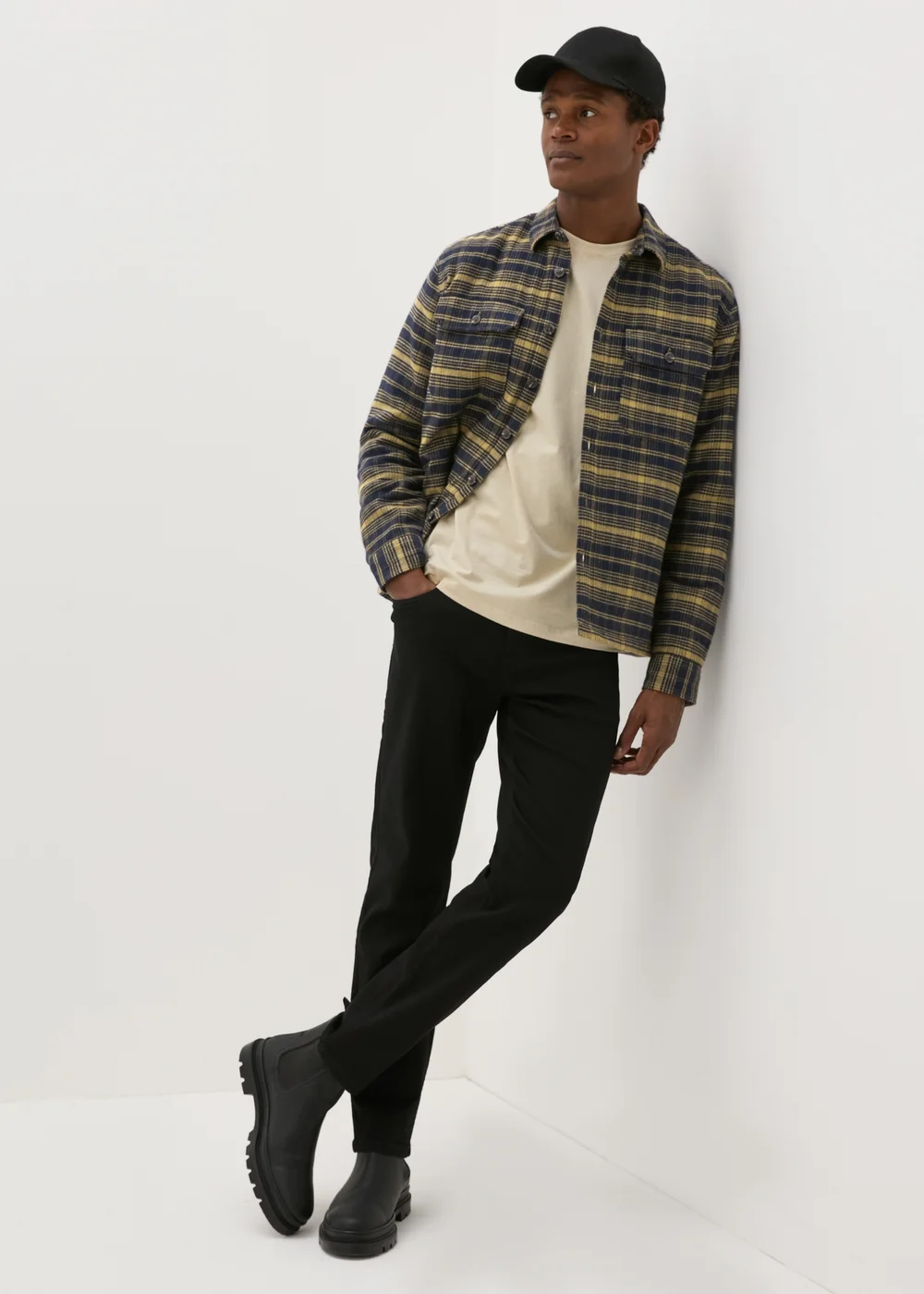 Lime Check Quilted Shacket - S Image 3