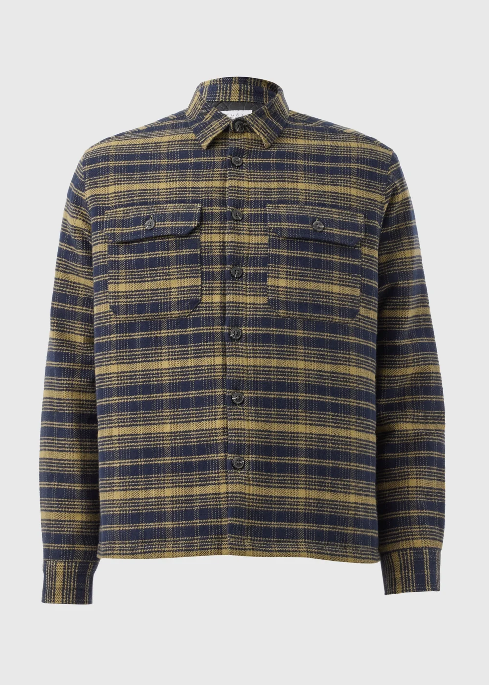 Lime Check Quilted Shacket - S Image 4