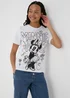 Minnie Mouse White Printed T-Shirt - Small Image 1
