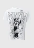 Minnie Mouse White Printed T-Shirt - Small Image 5