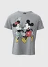 Minnie & Mickey Mouse Grey Printed T-Shirt - Small Image 5
