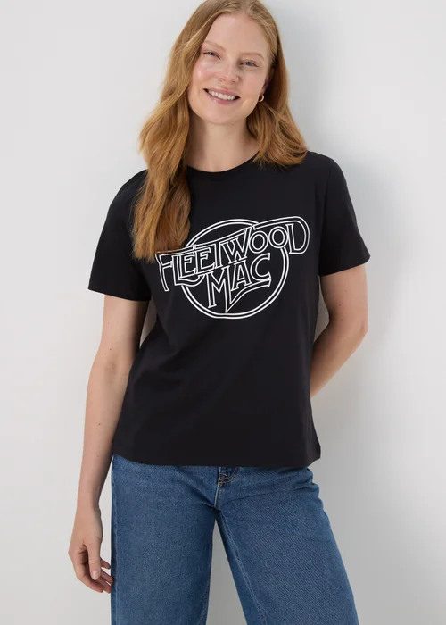 Black Fleetwood Mac T-Shirt - Small Image 1