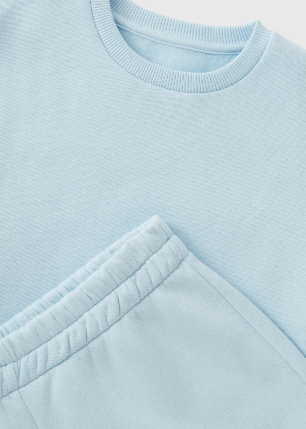 Boys Light Blue Sweatshirt & Shorts Set (7-12yrs) - Age 7 Years Image 2