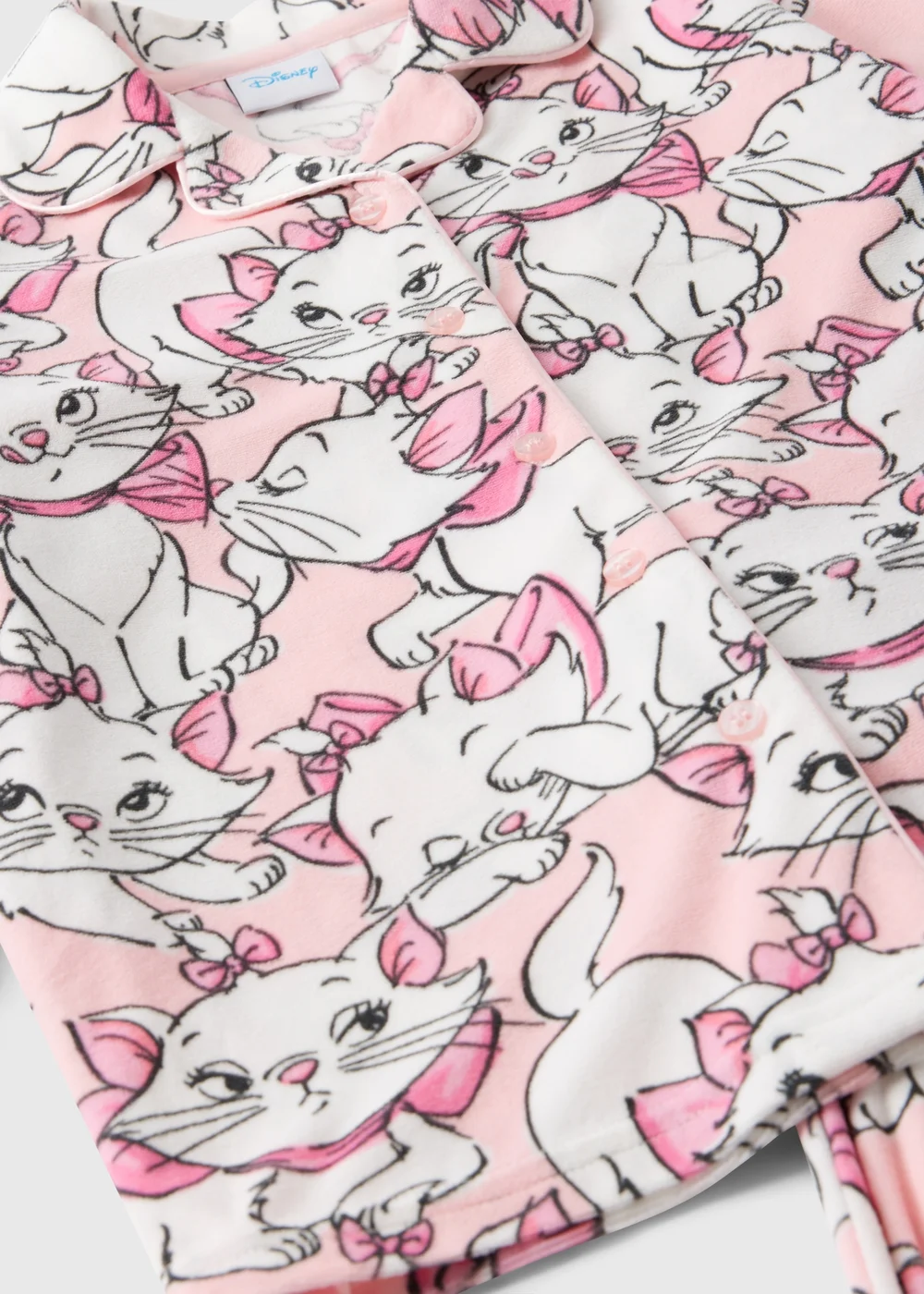 Disney Girls Pink Marie Fleece Pyjama Set (1-7yrs) - 1 half year to 2 Image 2