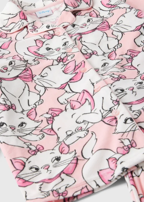 Disney Girls Pink Marie Fleece Pyjama Set (1-7yrs) - 1 half year to 2 Image 2