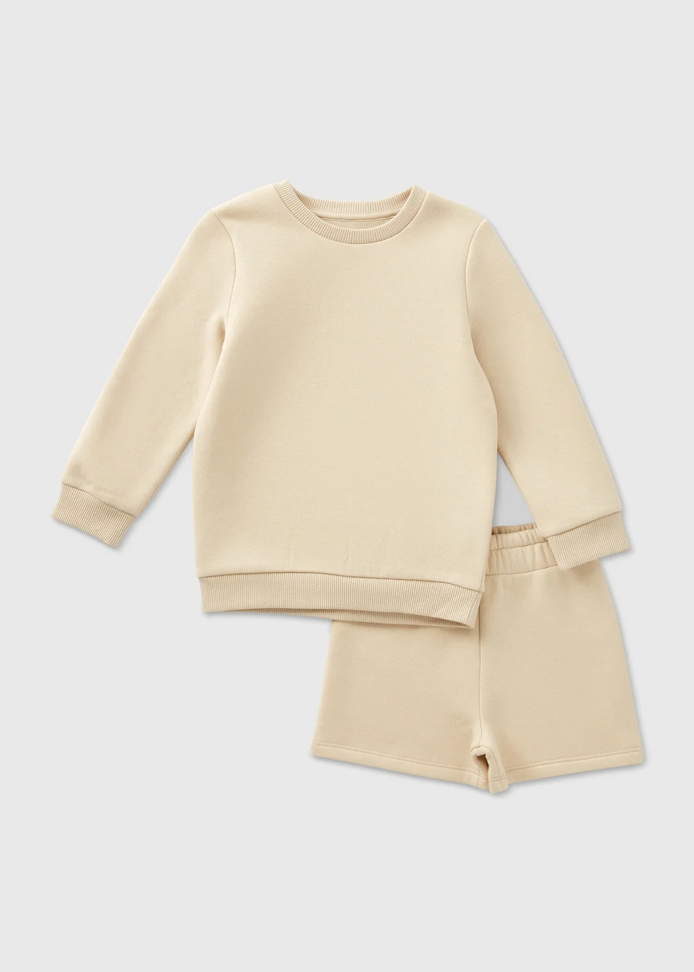 Boys Stone Sweatshirt & Shorts Set (1-7yrs) - 1 half year to 2 Image 1