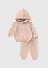 Baby Beige Knitted Hoody Set (Newborn-23 mths) - Up to 1 Month Image 1