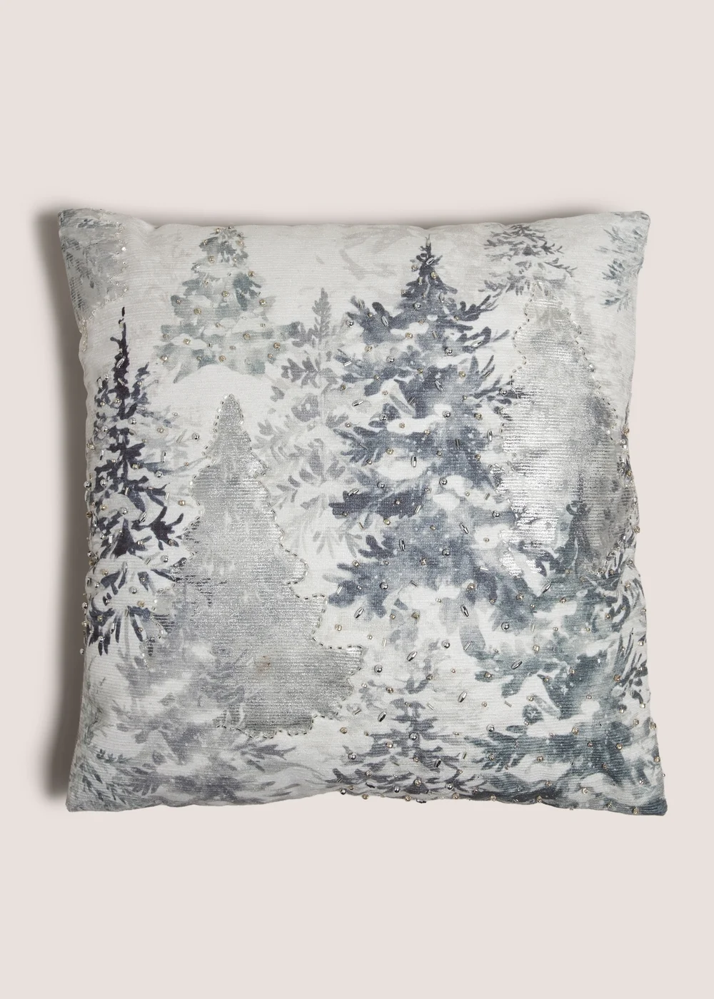 Wondrous Embellished Christmas Tree Cushion (43cm x 43cm) Image 1