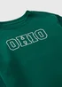 Boys Green Ohio Crewneck Sweatshirt (7-15yrs) - 7 Yrs Image 2