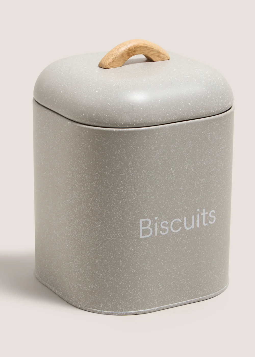 Grey Speckled Biscuit Tin Image 1