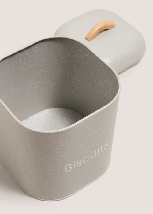 Grey Speckled Biscuit Tin Image 2