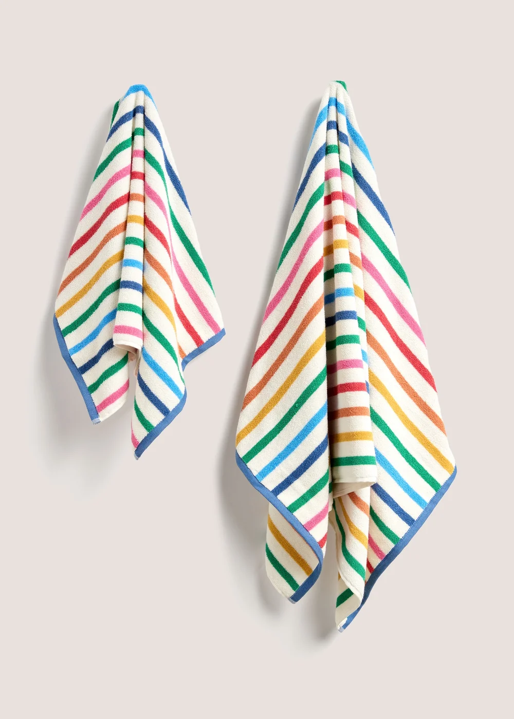 Rainbow Stripe Towel - Hand Towel Image 1