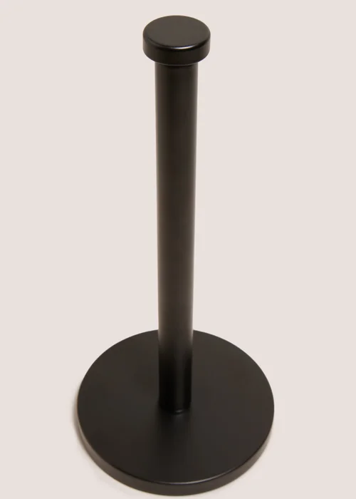 Black Kitchen Roll Holder Image 2