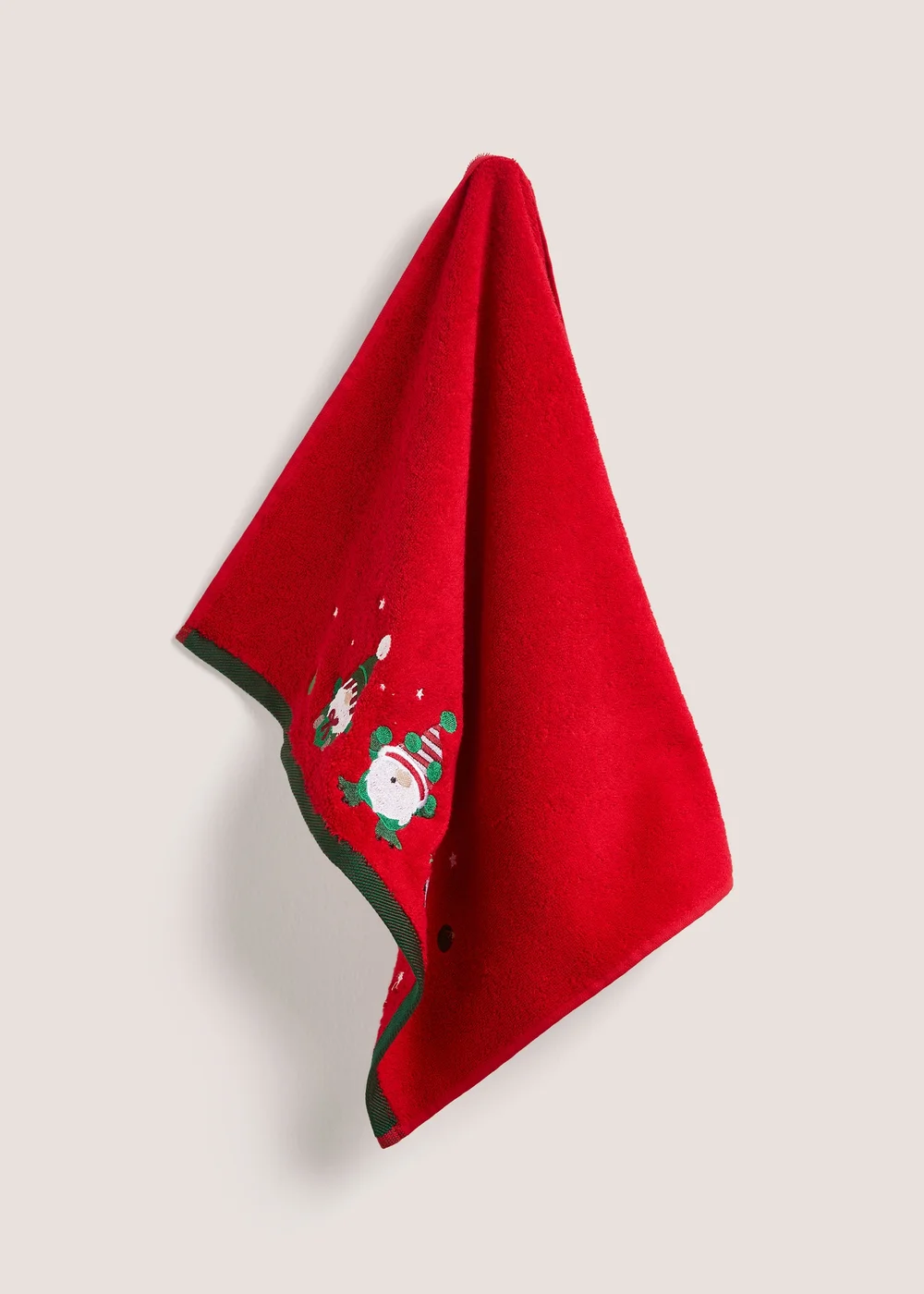 Christmas Red Gnome Hand Towel - Hand Towel Image 1