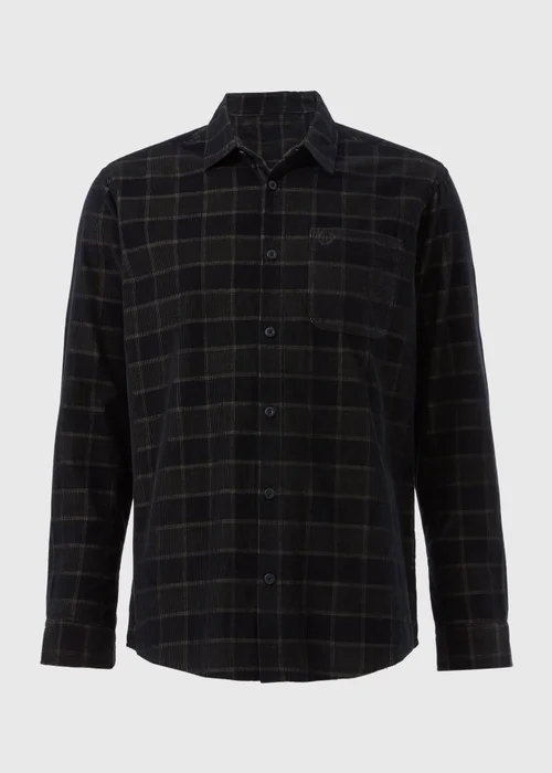 Lincoln Khaki Check Cord Shirt - S Image 4