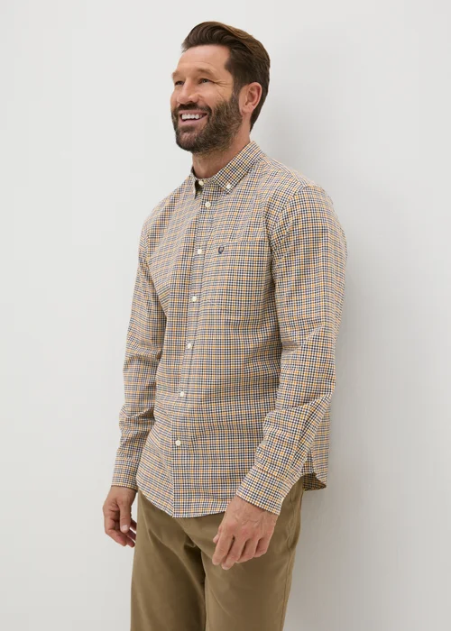Lincoln Ochre Check Shirt - S Image 1