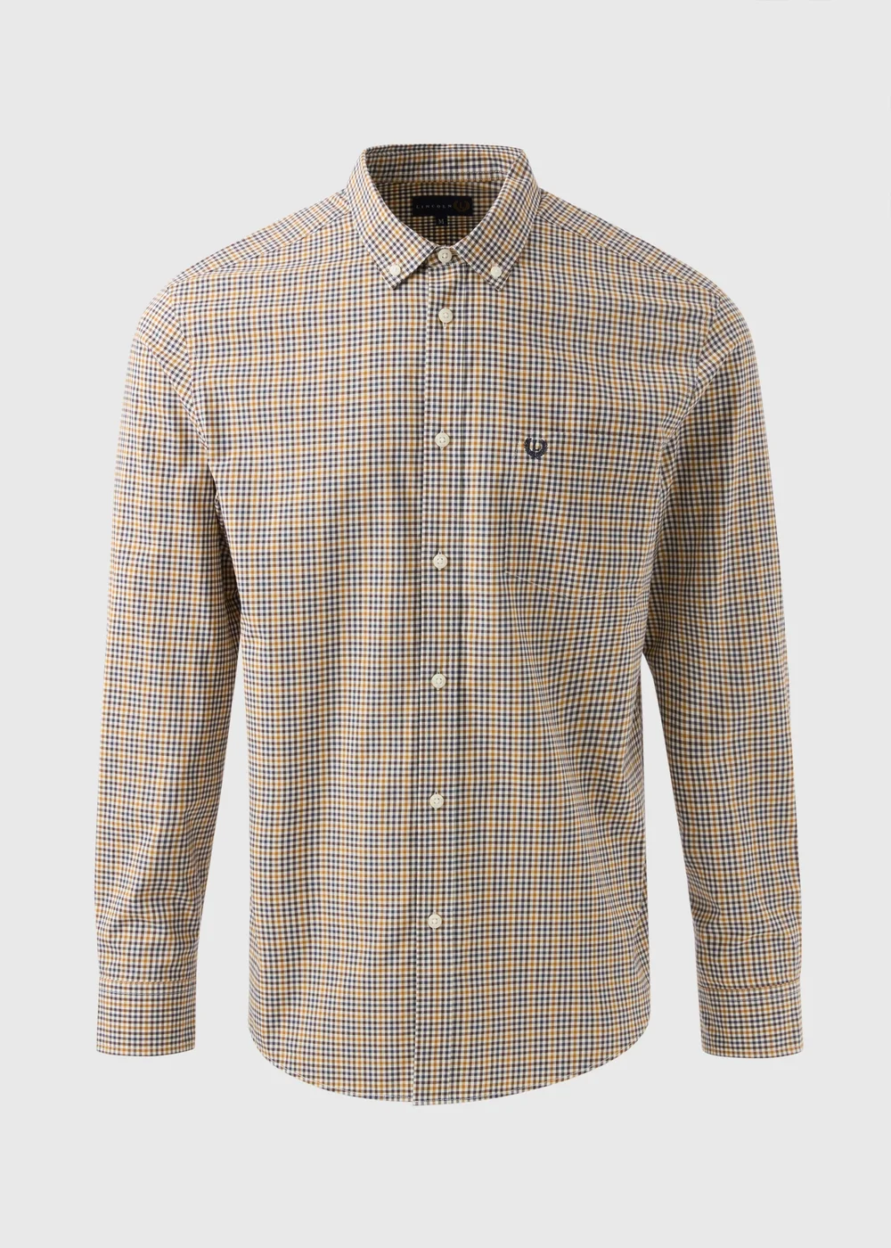 Lincoln Ochre Check Shirt - S Image 4
