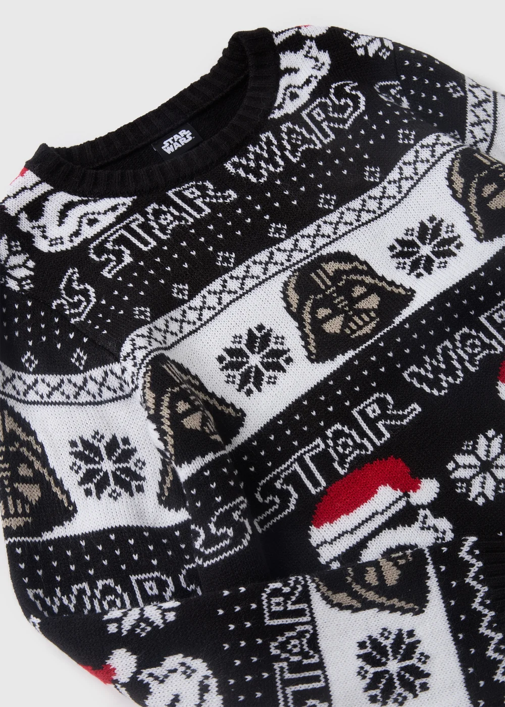 Star Wars Kids Black Christmas Knitted Jumper (4-13yrs) - 4 Yrs Image 2