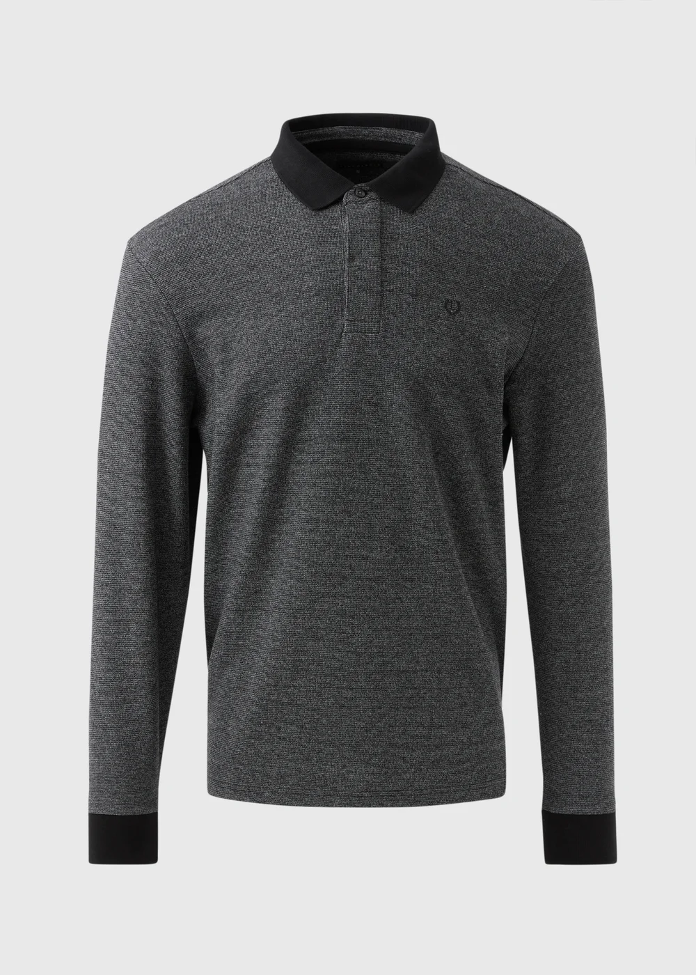Lincoln Grey Long Sleeve Polo Shirt - S Image 4