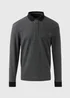Lincoln Grey Long Sleeve Polo Shirt - S Image 4