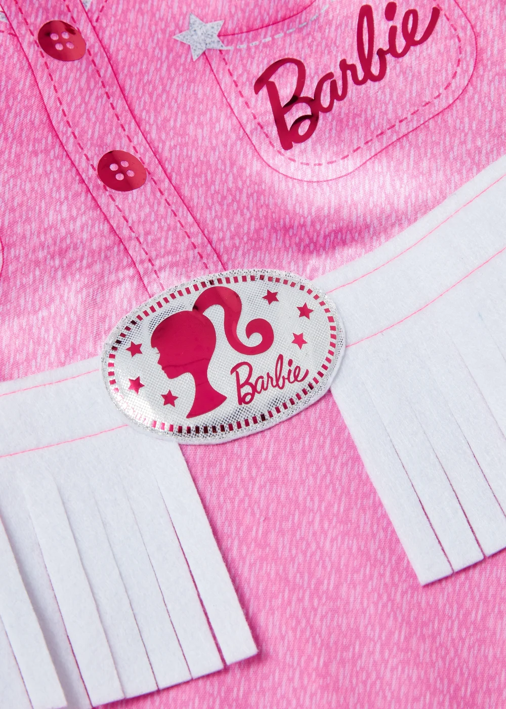 Barbie Girls Pink Cow Girl Costume (3-9yrs) - 3 Yrs Image 2