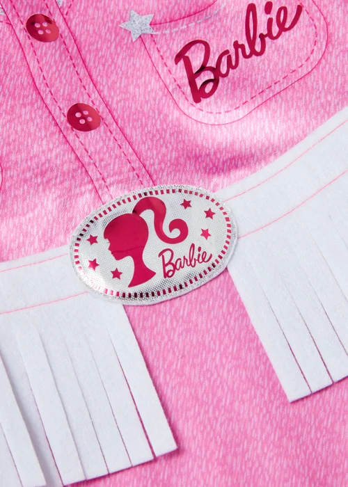 Barbie Girls Pink Cow Girl Costume (3-9yrs) - 3 Yrs Image 2