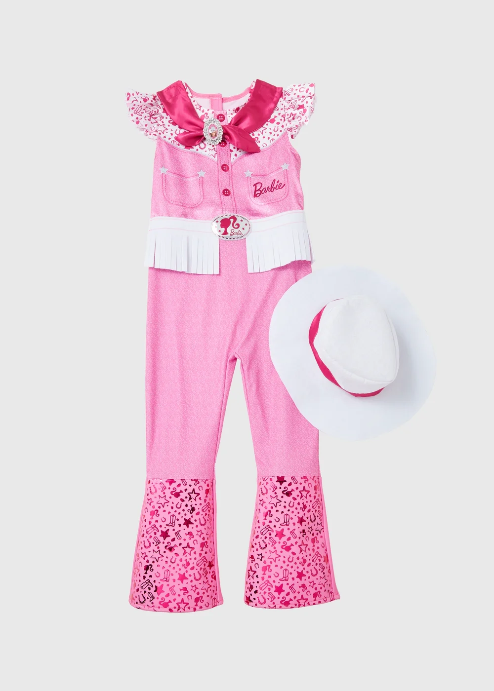 Barbie Girls Pink Cow Girl Costume (3-9yrs) - 3 Yrs Image 1