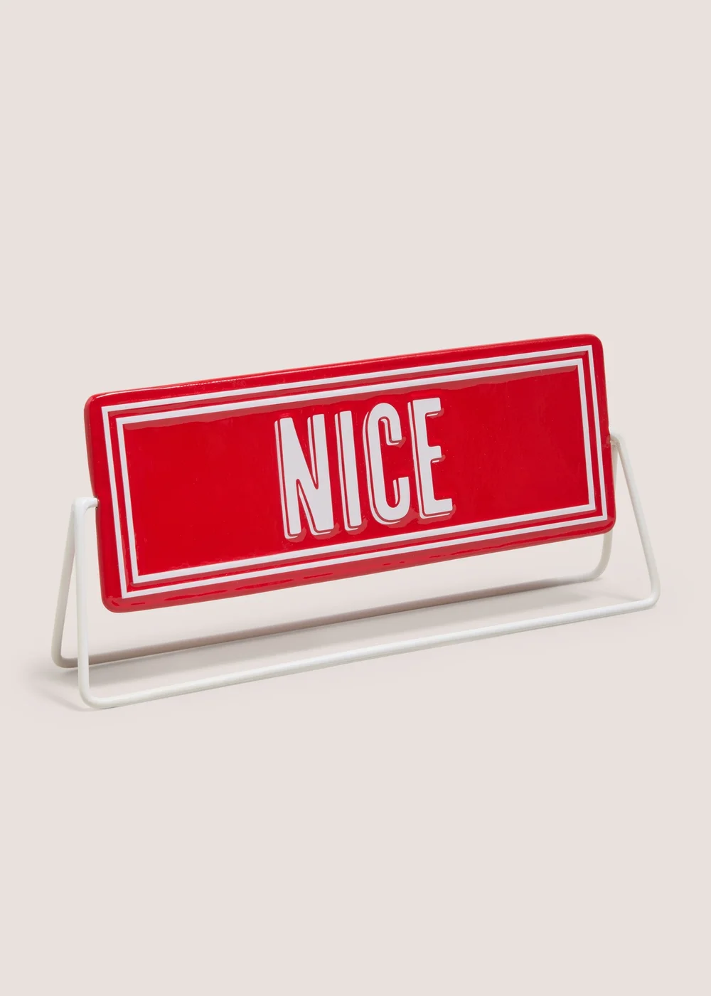 Red Naughty or Nice Sign Image 1