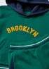 Boys Green Brooklyn Hoodie & Jogging Bottom Set (1-7yrs) - 1 to 1 half years Image 2