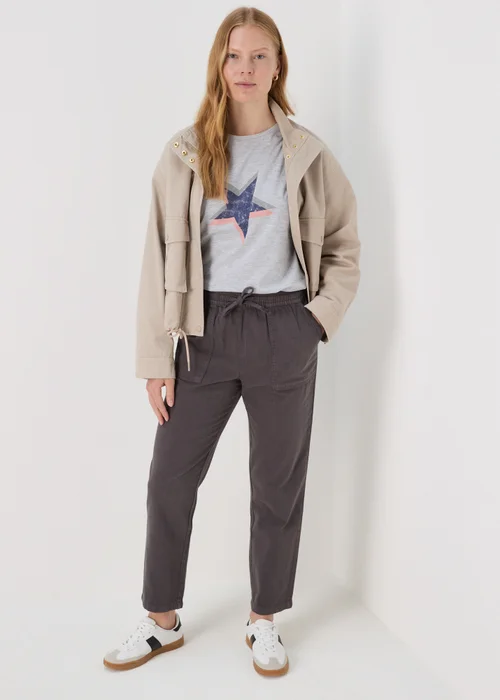 Grey Star Graphic T-Shirt - S Image 4