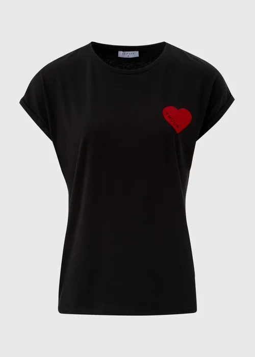 Black Heart Graphic T-Shirt - S Image 4
