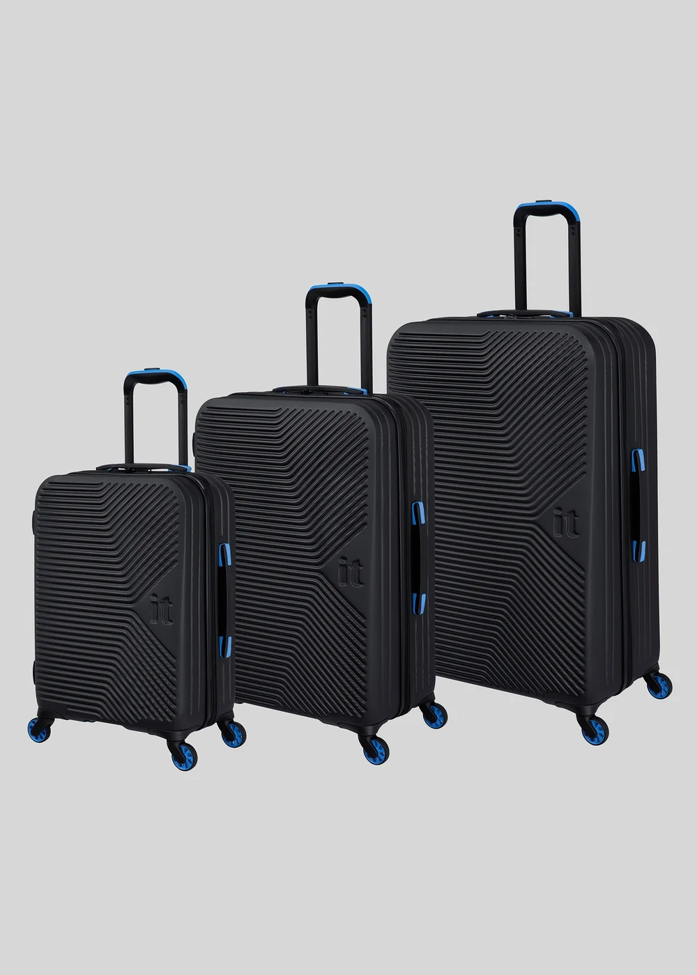 IT Luggage Black New Hard Suitcase - Cabin Image 1