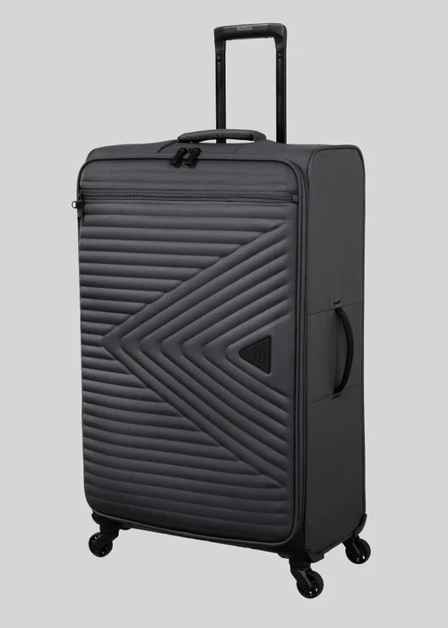 IT Luggage Grey New Soft Suitcase - Cabin Image 3
