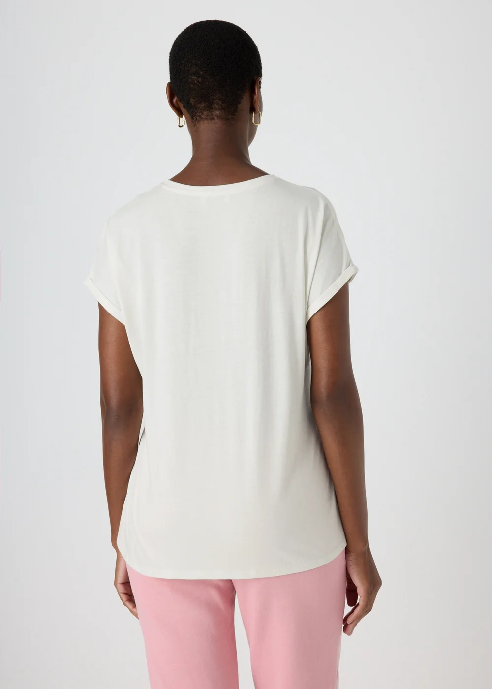 Cream Leopard Star T-Shirt - S Image 2