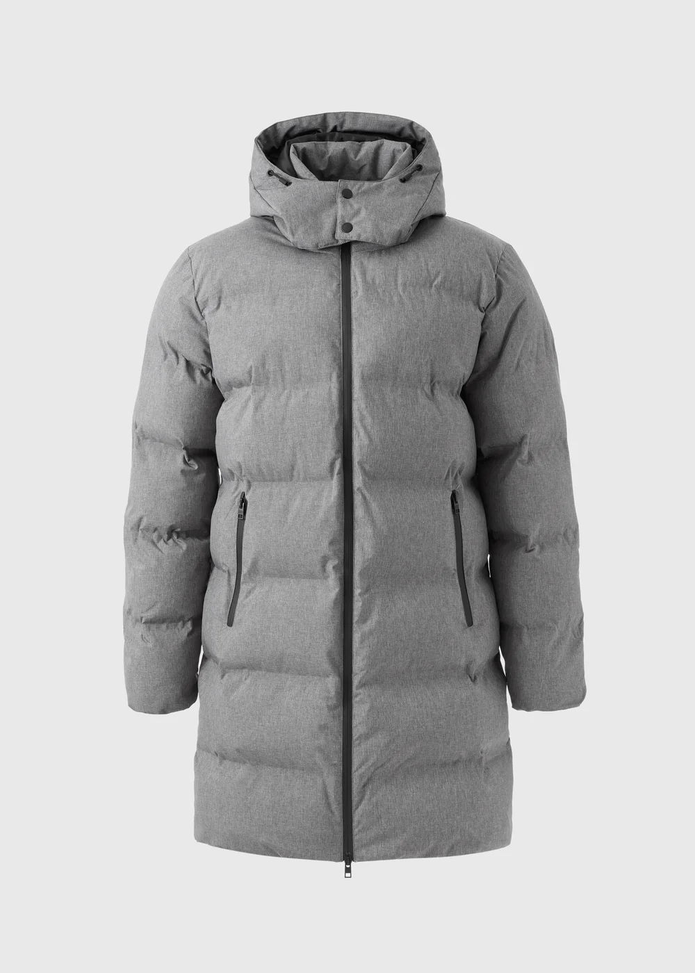 Grey Longline Puffer Jacket - S Image 4