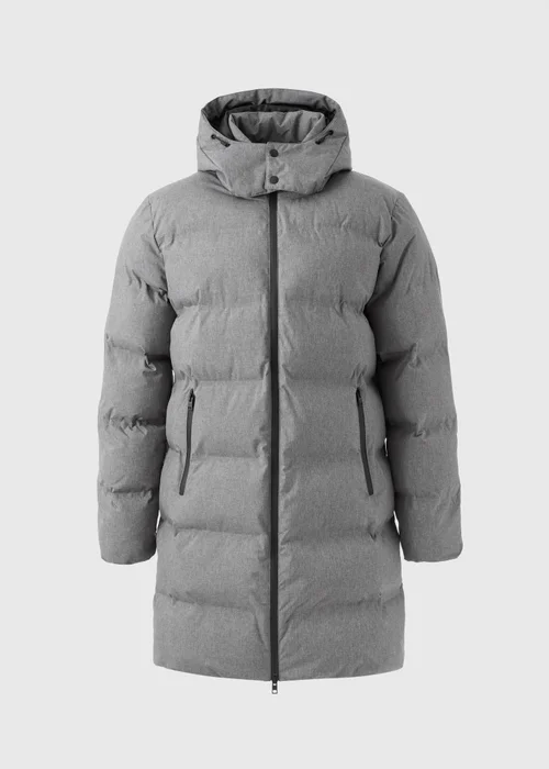 Grey Longline Puffer Jacket - S Image 4