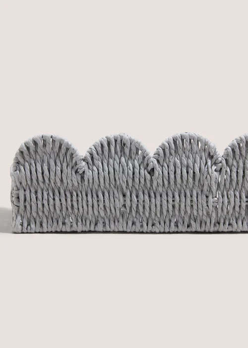 Grey Scallop Edge Shelf Image 2