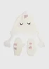 Girls Cream Unicorn Hat & Mitten Set (3-10yrs) - Age 7-10 Years Image 1