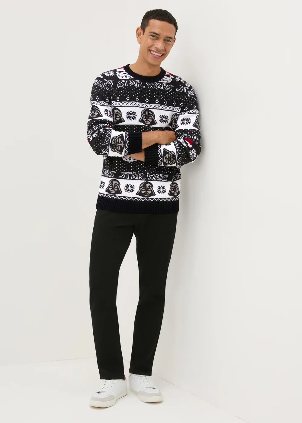 Star Wars Black Christmas Jumper - S Image 2